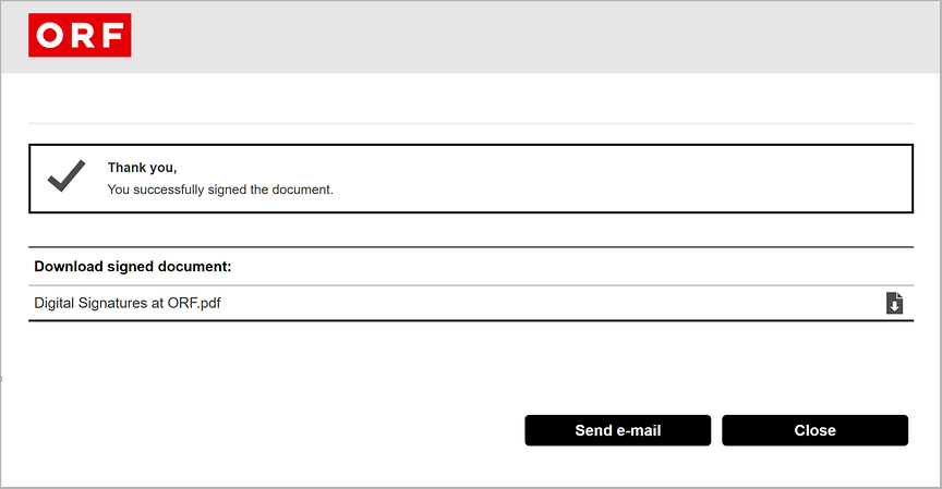 Qualified Signature on Signature Sheet