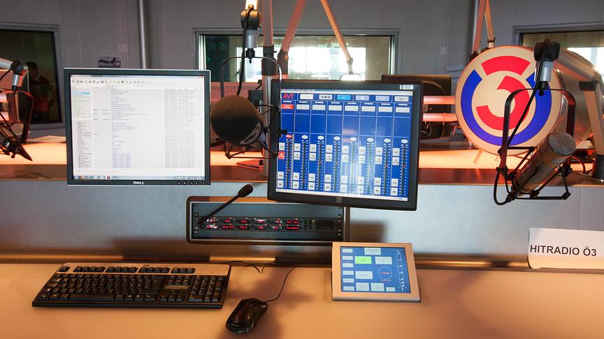 Das Studio des Hitradio Ö3
