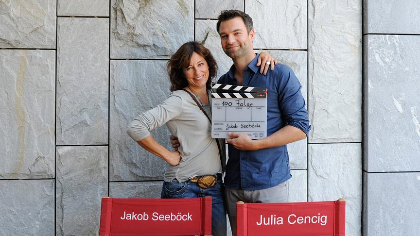 © ORF/Stefanie Leo 100. „Soko Kitzbühel“-Einsatz für Jakob Seeböck: Julia Cencig, Jakob Seeböck