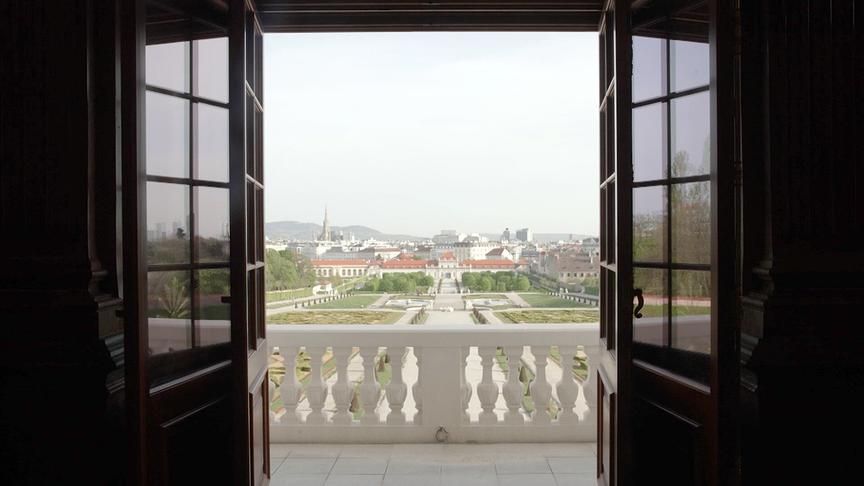 © ORF/ORF III 15. Mai 1955 - Österreich ist frei: Der sogenannte Staatsvertragsbalkon im Schloss Belvedere.