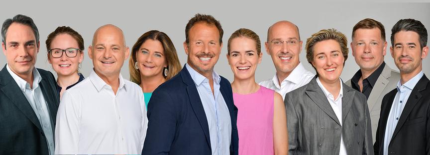 Das ORF-Core-Team für den Eurovision Song Contest 2026: Martin Sczerenci, Christine Tichy, Stefan Zechner, Christina Lassnig, Michael Krön, Christina Heinzle-Conrad, Roman Horacek, Iris Keutter, Oliver Lingens, Daniel Hack