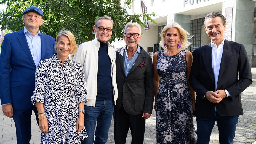 „Der Geschichtenerzähler – Heinz Marecek wird 80“: Peter Schöber, Kristina Sprenger, Ferry Öllinger, Heinz Marecek, Kathrin Zierhut-Kunz, Roland Weißmann
