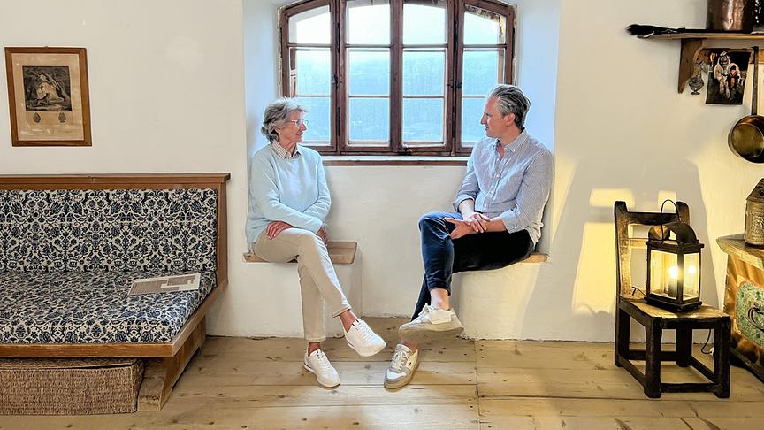 "Herrschaftszeiten! Bei Fam. Orsini-Rosenberg auf Schloss Stein": Laya Nádherny-Borutin, Johann-Philipp Spiegelfeld