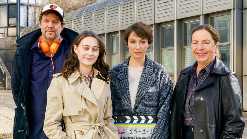"Im Schatten der Angst 2": Regisseur Till Endemann, Mercedes Müller, Julia Koschitz, Susi Stach