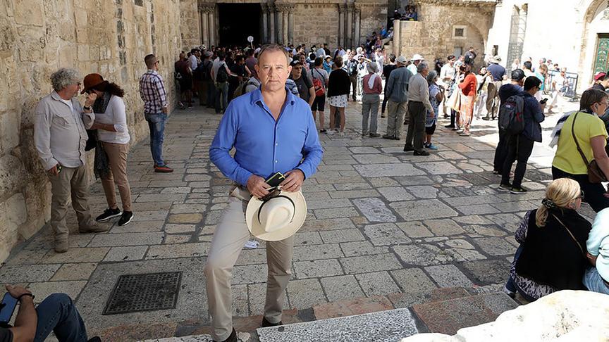 © ORF/RTÈ "Jesu letzte Tage": Der Schauspieler Hugh Bonneville auf Spurensuche in Jerusalem