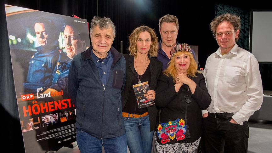 Neue ORF-Landkrimi-Saison: Klaus Rott, Doris Schretzmayer, Nicholas Ofczarek, Inge Maux, Raimund Wallisch (Höhenstraße)