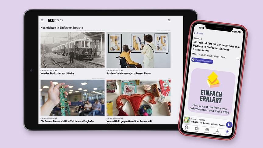 Neue ORF-Angebote in Einfacher Sprache: ORF Topos und FM4 bieten Artikel und Podcast an