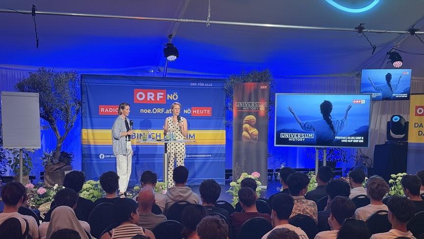 ORF-Niederösterreich brachte „Universum History“ zu Schüler:innen aus ganz Niederösterreich