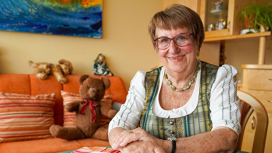 © ORF/Talk TV/Gustl Gschwantner "Liebesg´schichten und Heiratssachen": Helene, 90-jährige Brot-Lieferantin im Ruhestand aus Oberösterreich, findet, dass das Alter „nur eine Zahl ist“ und „dass man nur so alt ist, wie man sich fühlt“.