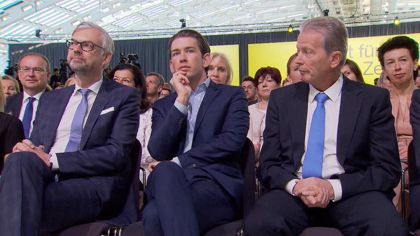 © ORF/ORF III "Sebastian Kurz - Der türkise Weg zur Macht": Sebastian Kurz, Reinhold Mitterlehner