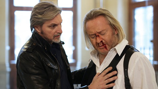 © ORF/SATEL-Film/Petro Domenigg "Soko Donau: Wir sind viele": Stefan Jürgens (Carl Ribarski), Gregor Seberg (Helmuth Nowak)