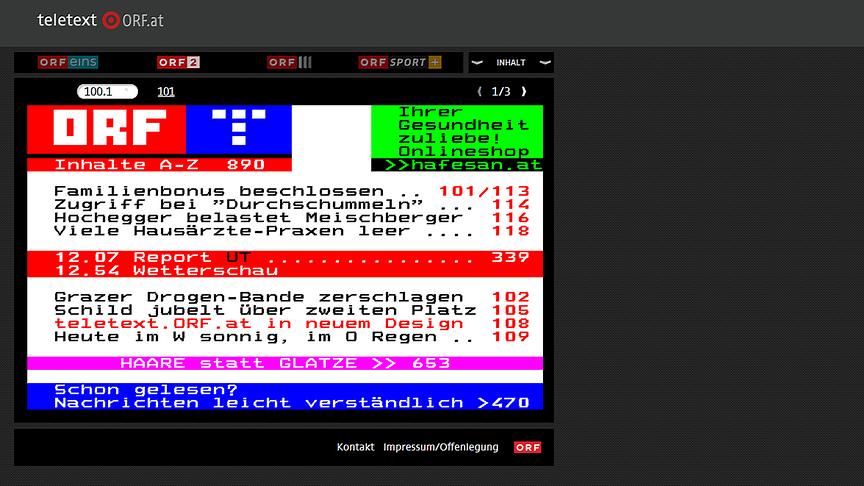 teletext.ORF.at Relaunch