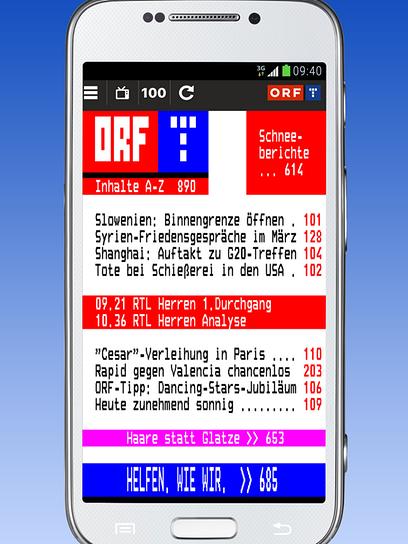 ORF TELETEXT-App 