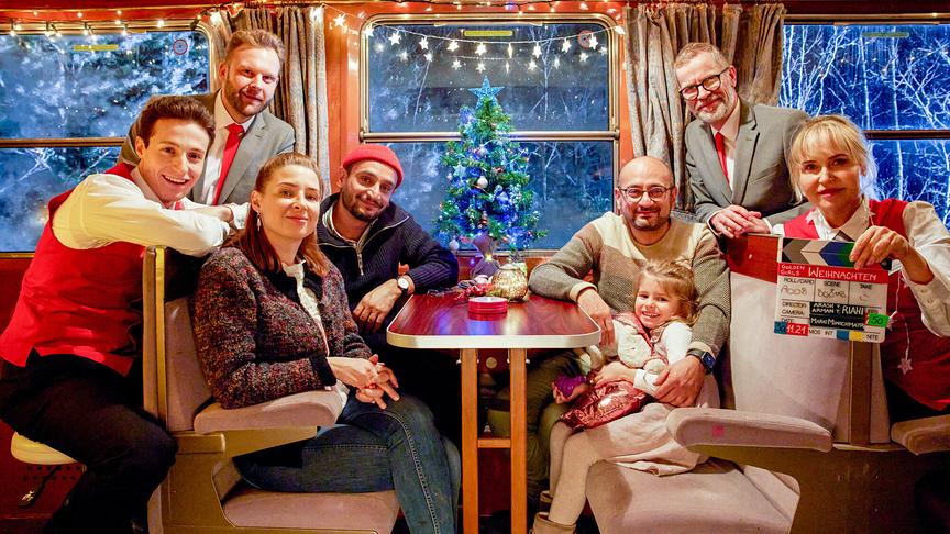 © ORF/Fabio Eppensteiner „X-Mess“ (AT): Damyan Andreev, Norbert Prammer, Martina Ebm, die Regisseure Arman T. Riahi und Arash T. Riahi, Klara Boltuch, Thomas Wolkerstorfer, Anica Dobra