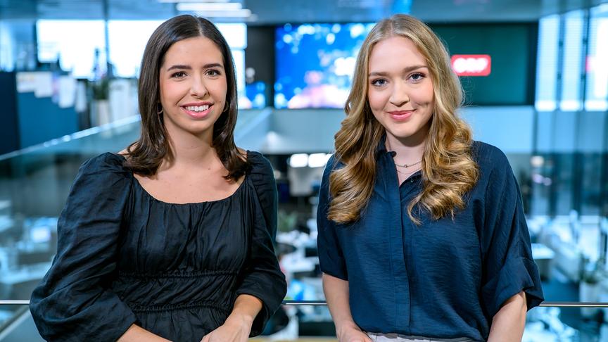 © ORF/Hans Leitner ZIB auf TikTok: Sophie Ströbitzer, Ambra Schuster