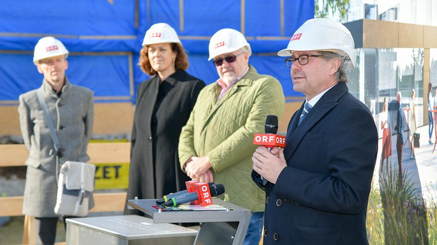 Grundsteinlegung ORF-Mediencampus 17. Februar 2020
