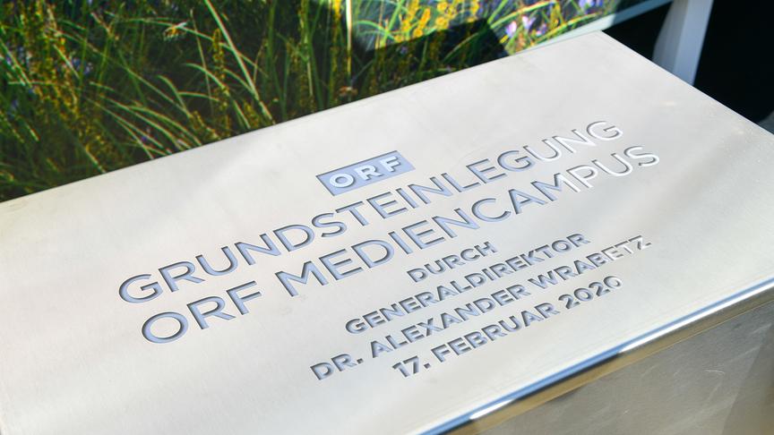 Grundsteinlegung ORF-Mediencampus 17. Februar 2020