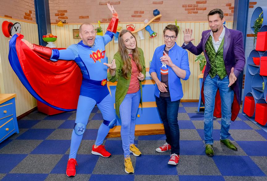 © ORF/Günther Pichlkostner "1000 Tricks": Magic Max, Melly, Christoph und Tristan