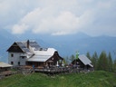 Das Prielschutzhaus in 1.420 m Seehöhe im Toten Gebirge