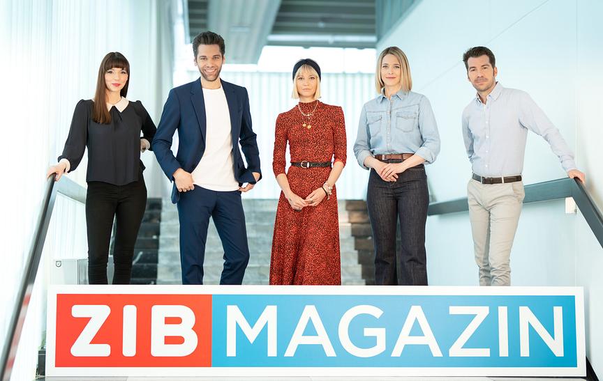 "ZIB Magazin": Lilian Moschen, Philipp Maschl, Fanny Stapf, Mariella Gittler, Gerhard Maier
