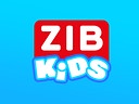 Logo von ZIB KiDS mit weißer Schrift auf rotem und blauem Hintergrund.